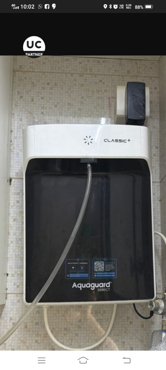 Water purifier wall install